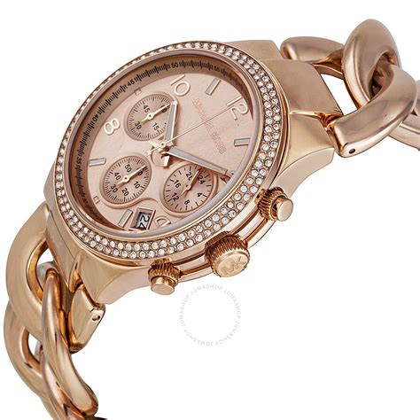 michael kors chronograph damen rose|Michael Kors rose gold.